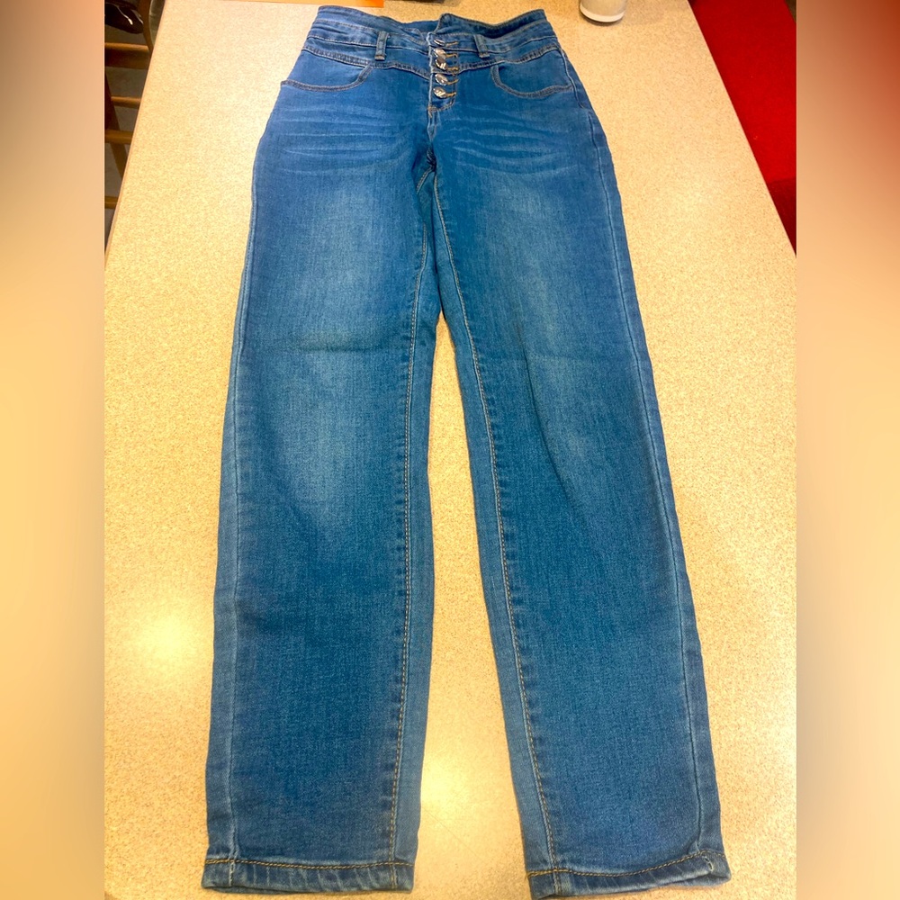 ROMWE Size XS/2 High Waist Button Fly Denim Jeans